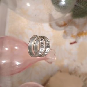 'Faith' Silver Handmade Ring - Size 6
